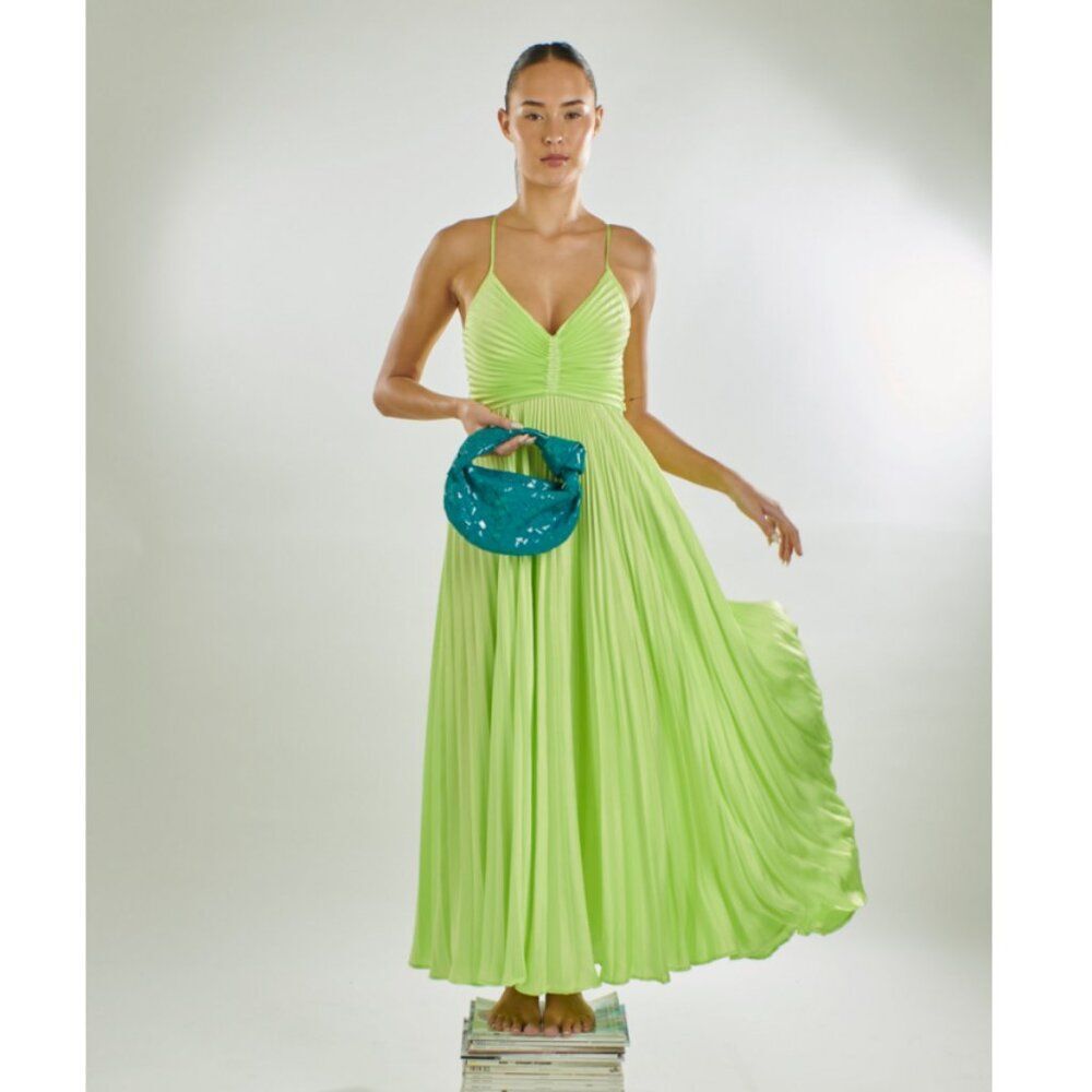 NWOT $795 A.L.C pleated dress Size 8 - Picture 5 of 12